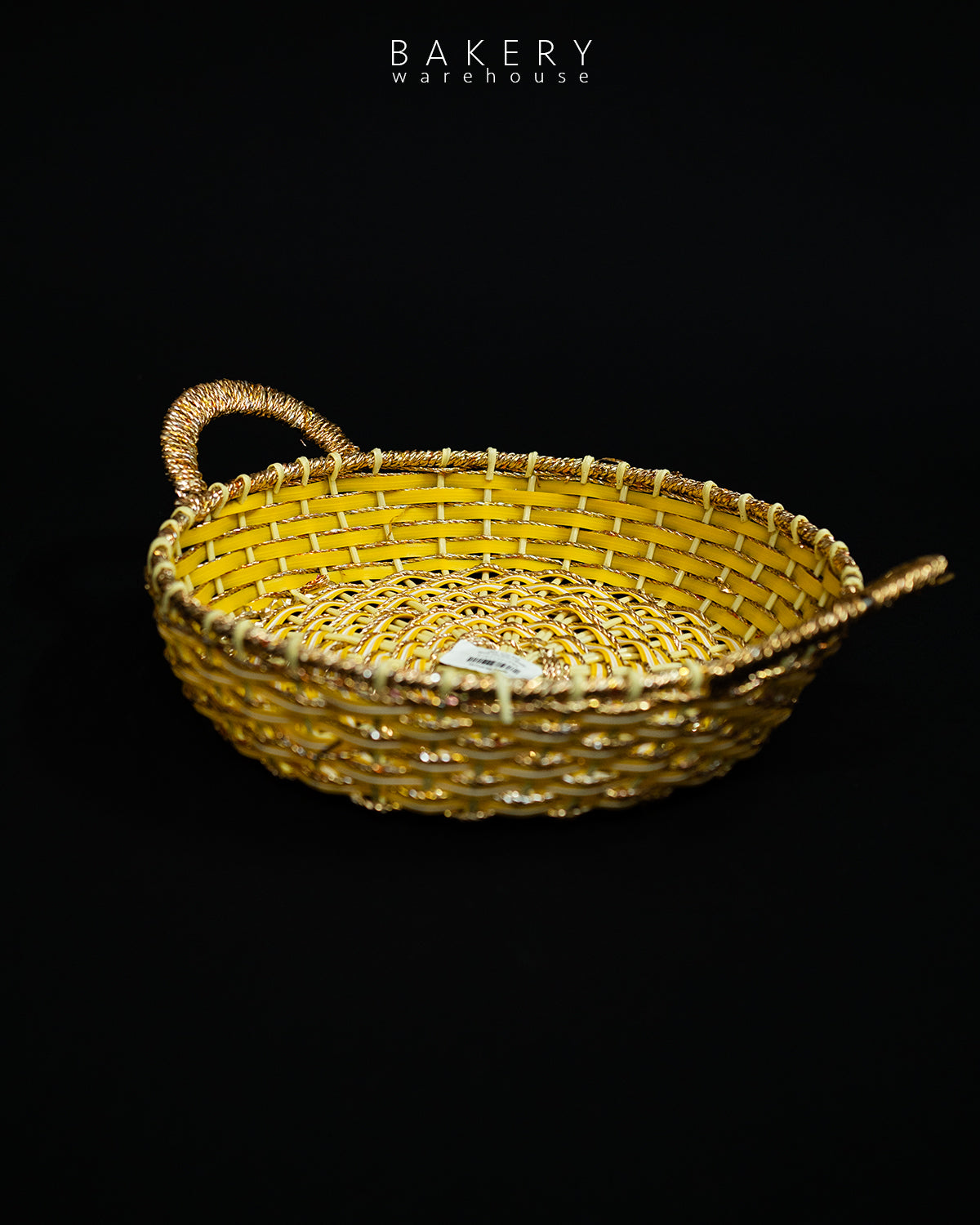 Woven Decorative Basket with Side Handles