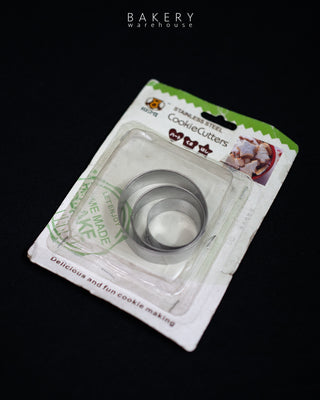 SS Cookie cutter circle- 3 pcs