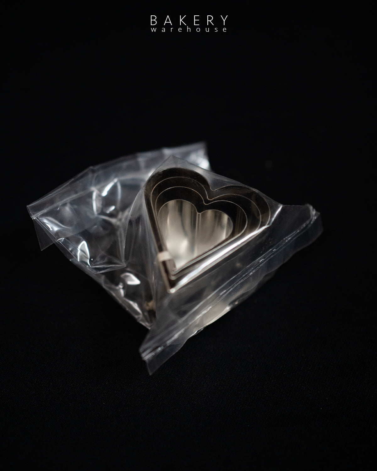 4 Pcs Heart Shaped Stainless Steel Cookie Cutter- R