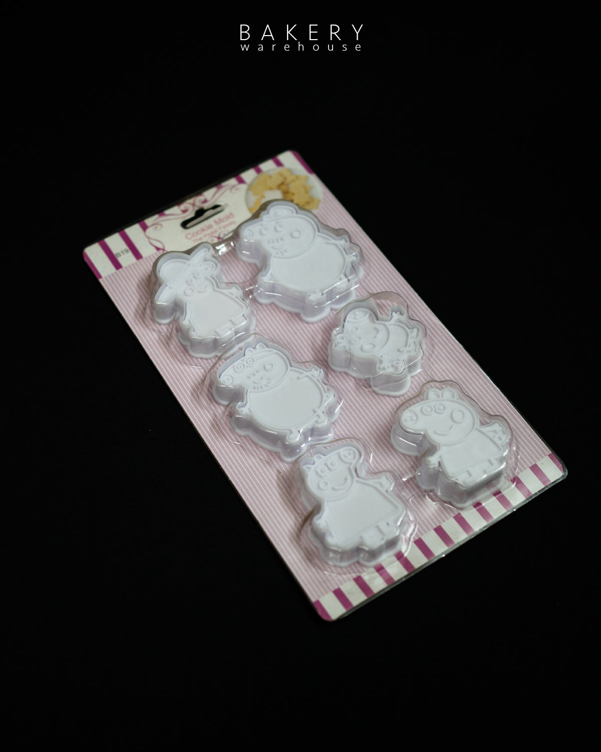 6pc Peppa Pig Family Cookie Cutter Set || Cookie Stamp