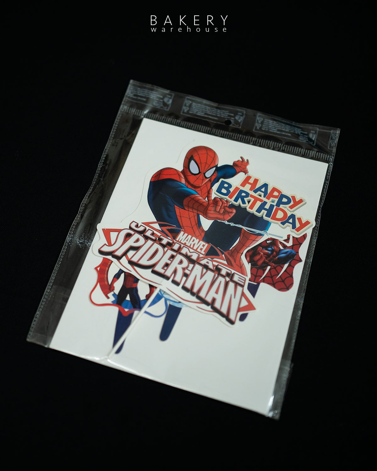 Spiderman Theme Cake Topper Set