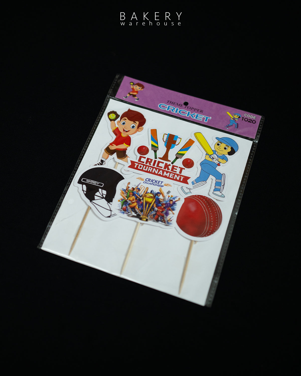 Cricket Theme Cake Topper