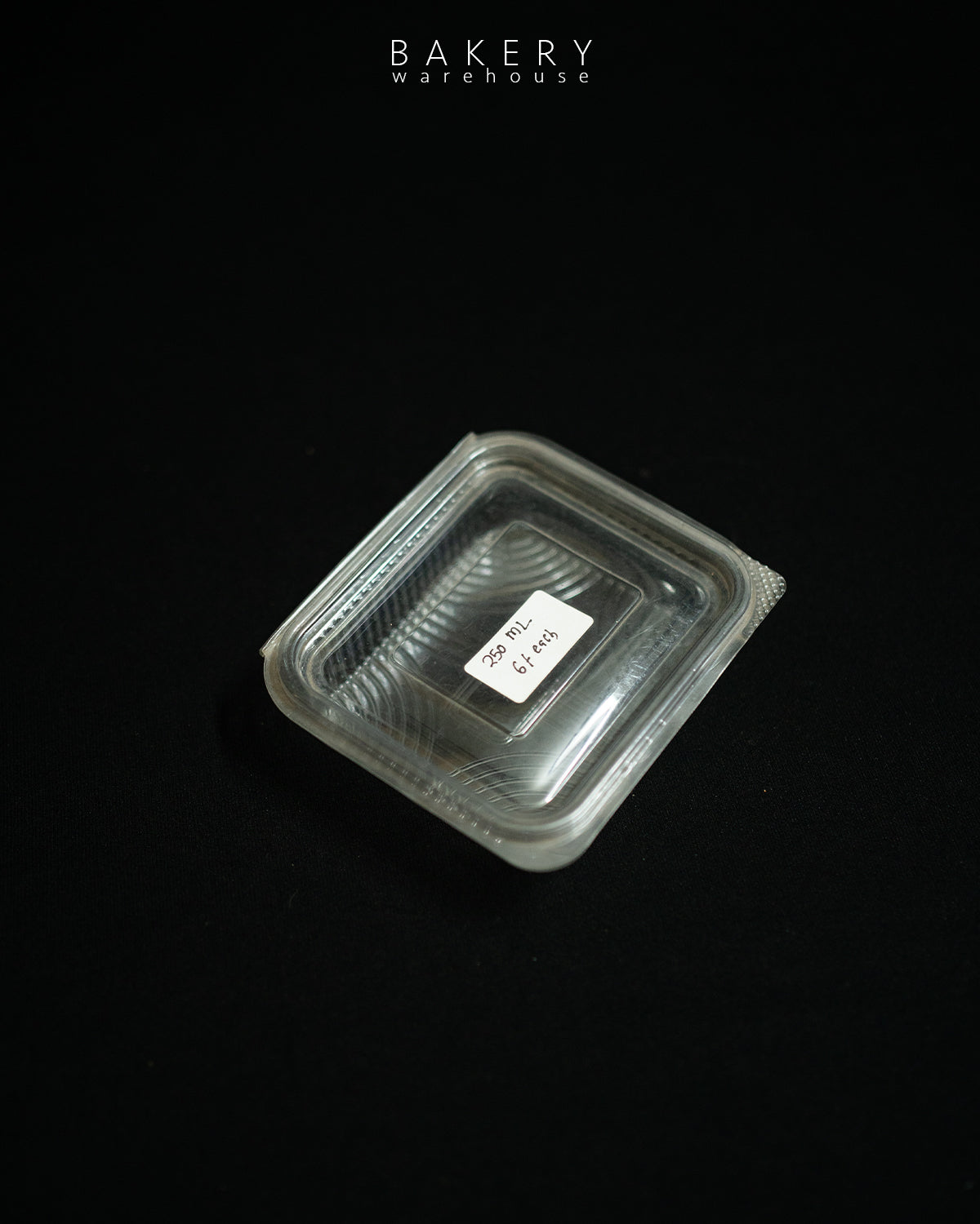 Square PVC Cake Box – 250 ml
