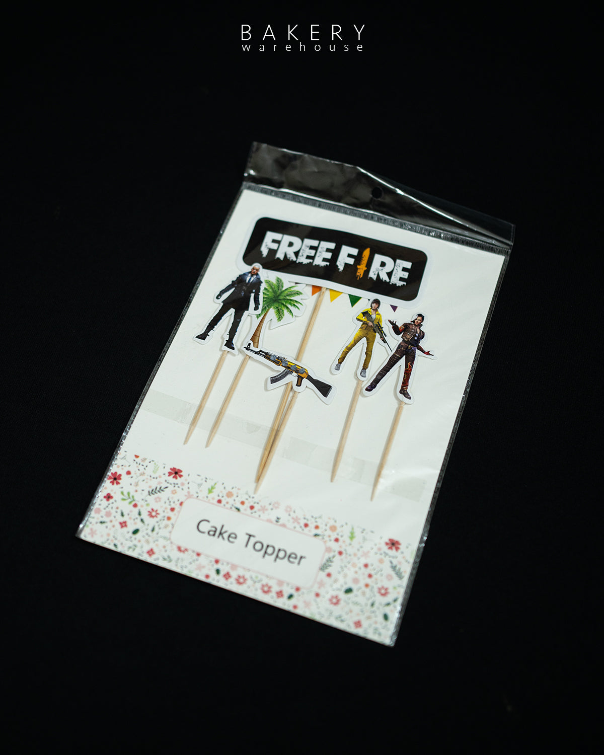 Free Fire Theme Cake Topper