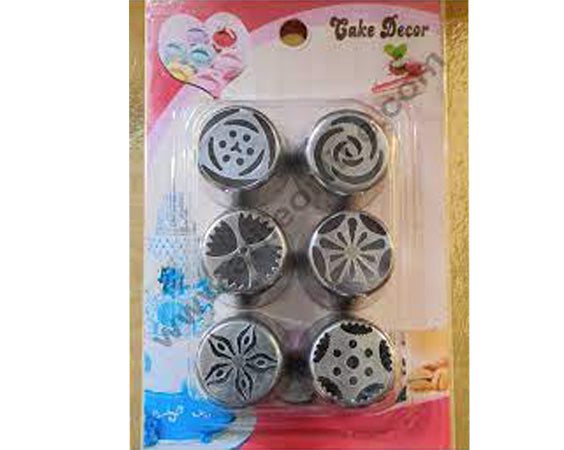 Cake decor 6 pcs Russian set Nozzle