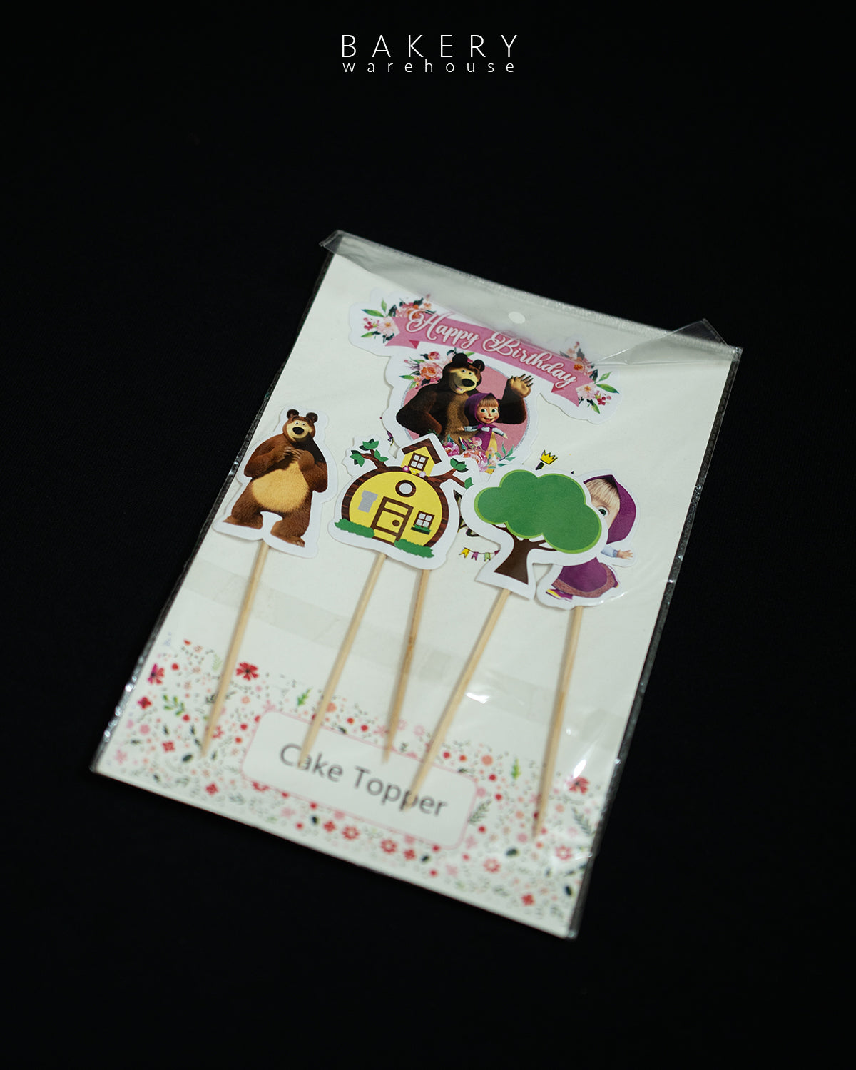 Masha and The Bear Theme Cake Topper