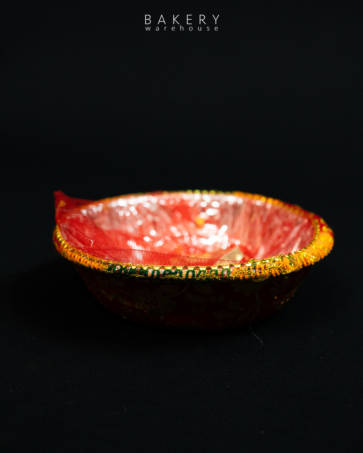 Round Red Jhudi Basket 12inch