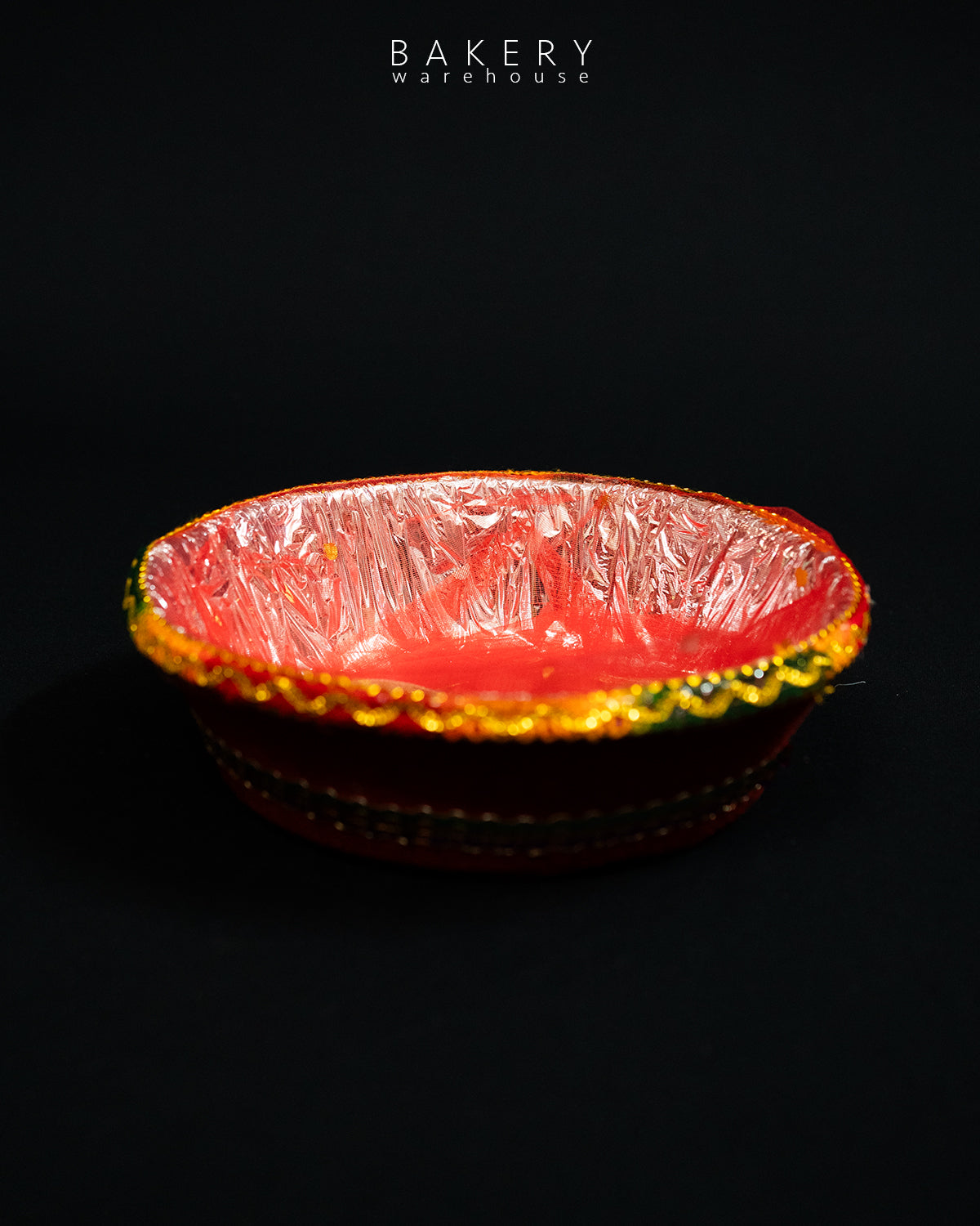 Round Red Jhudi Basket 12inch