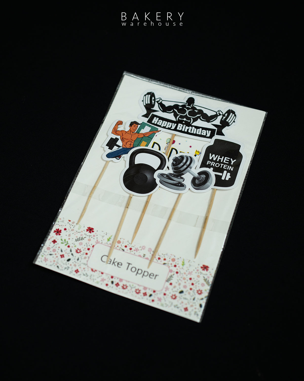 Gym Theme Cake Topper