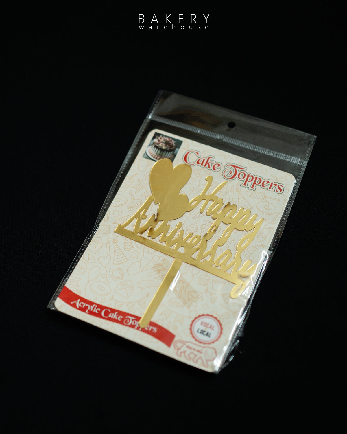 5-inch “Happy Anniversary” Acrylic Topper
