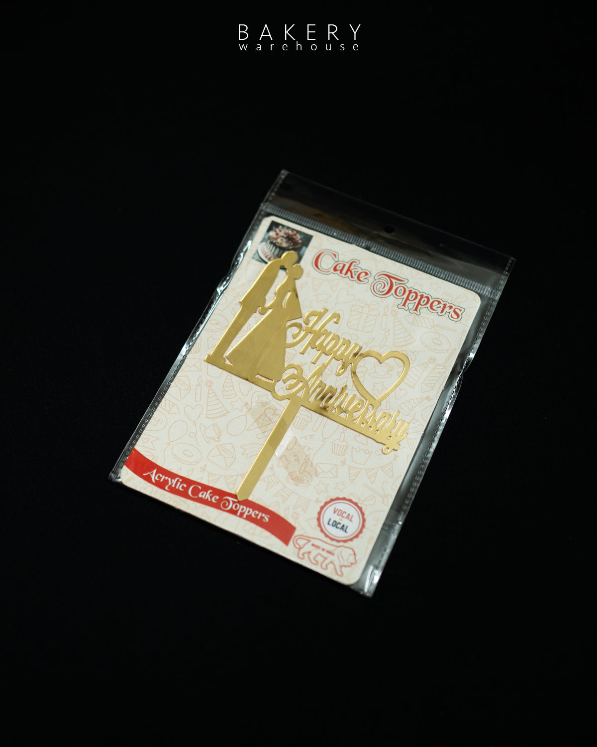 5-inch “Happy Anniversary” Acrylic Topper