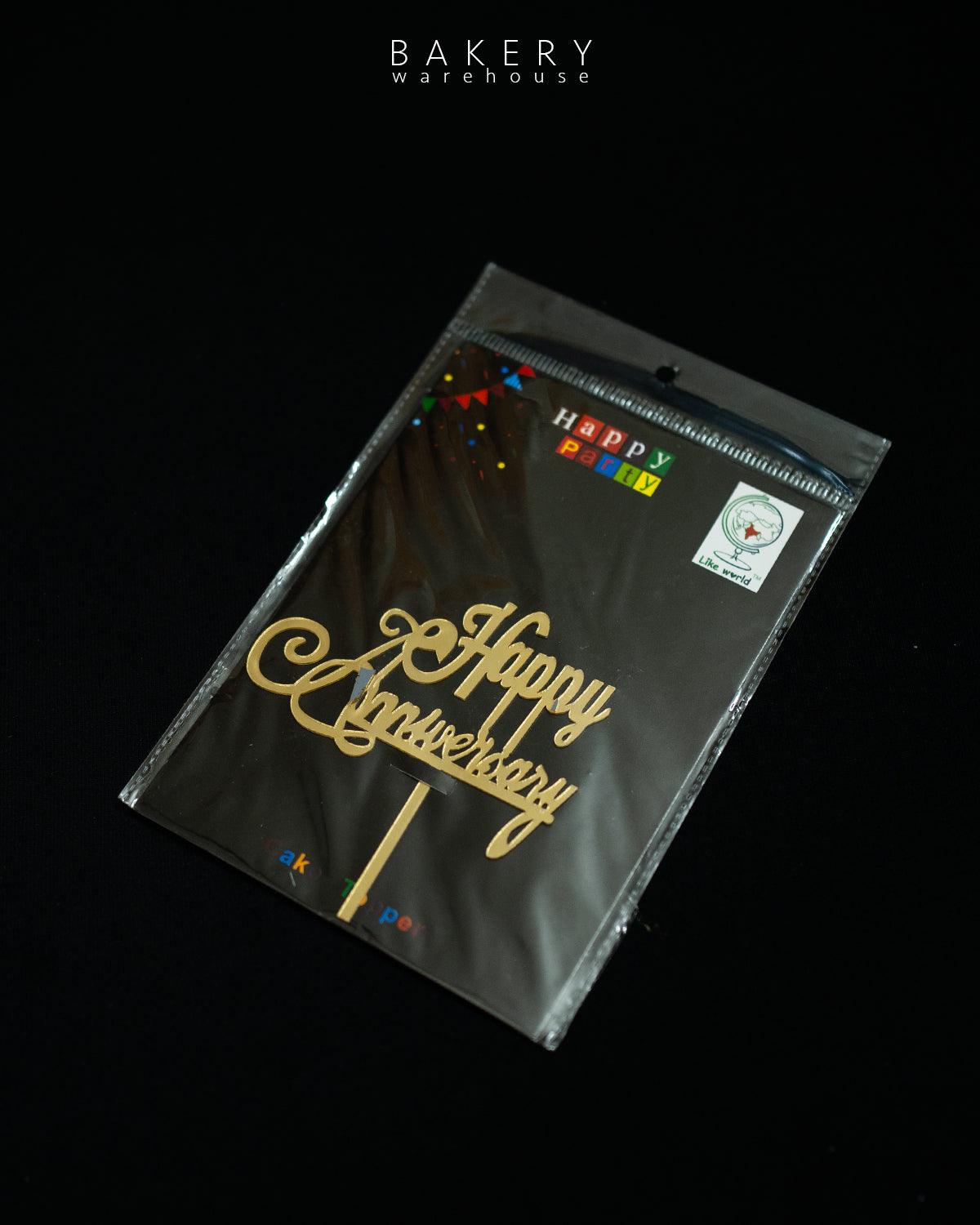 5-inch “Happy Anniversary” Acrylic Topper