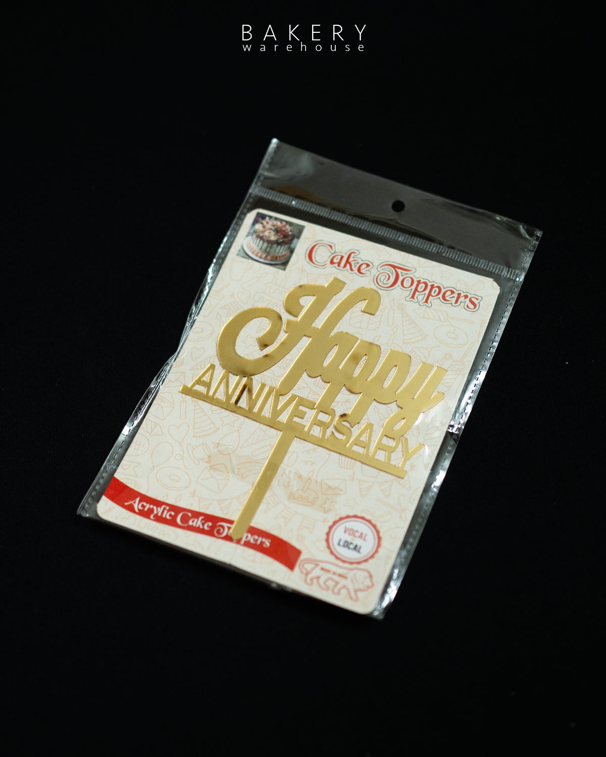 5-inch “Happy Anniversary” Acrylic Topper