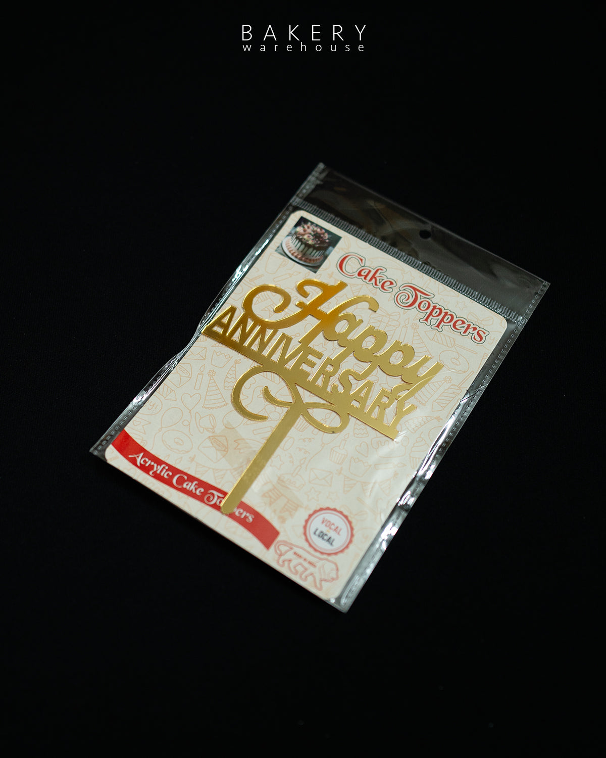 5-inch “Happy Anniversary” Acrylic Topper