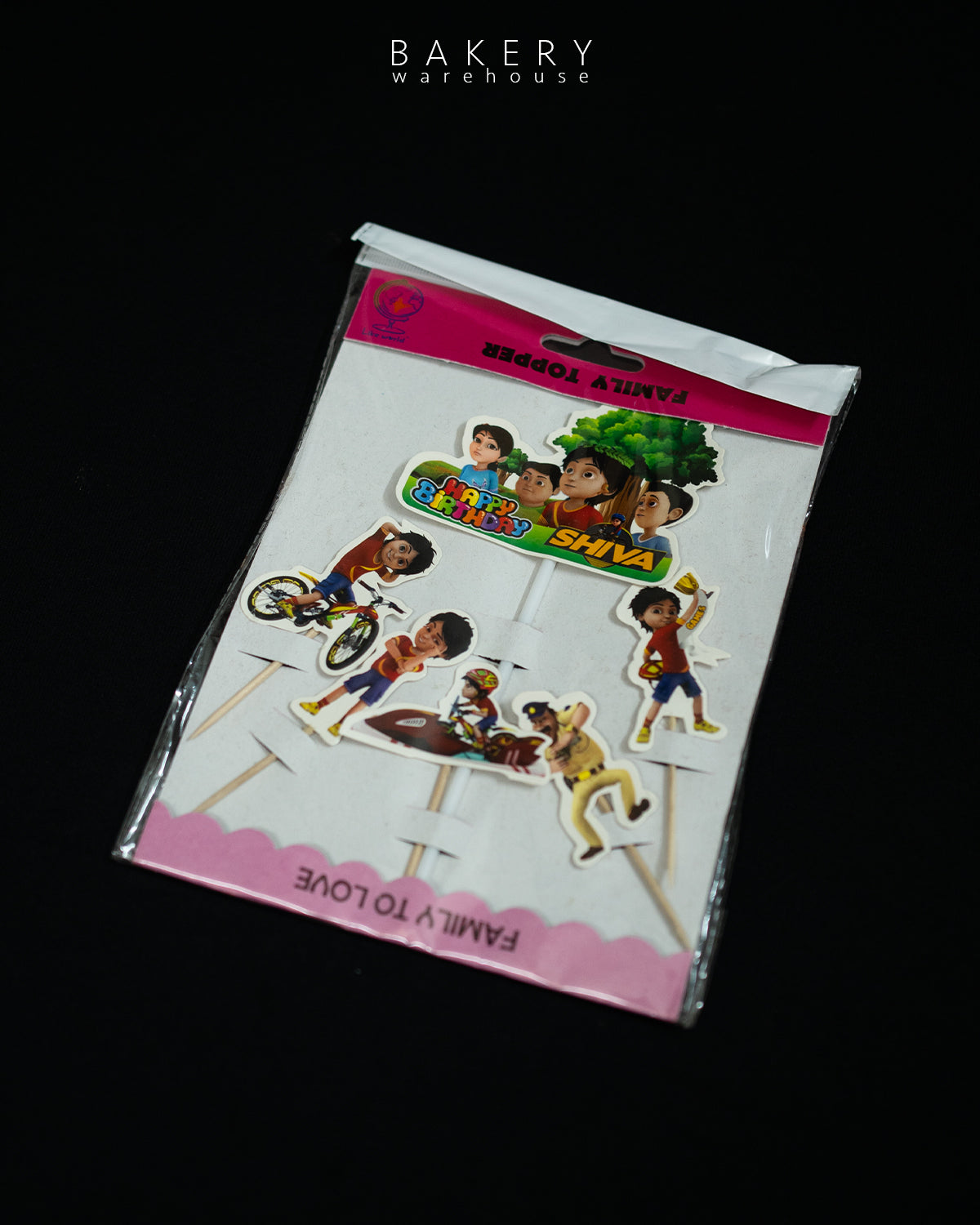 Shiva Cartoon Cake Topper Set