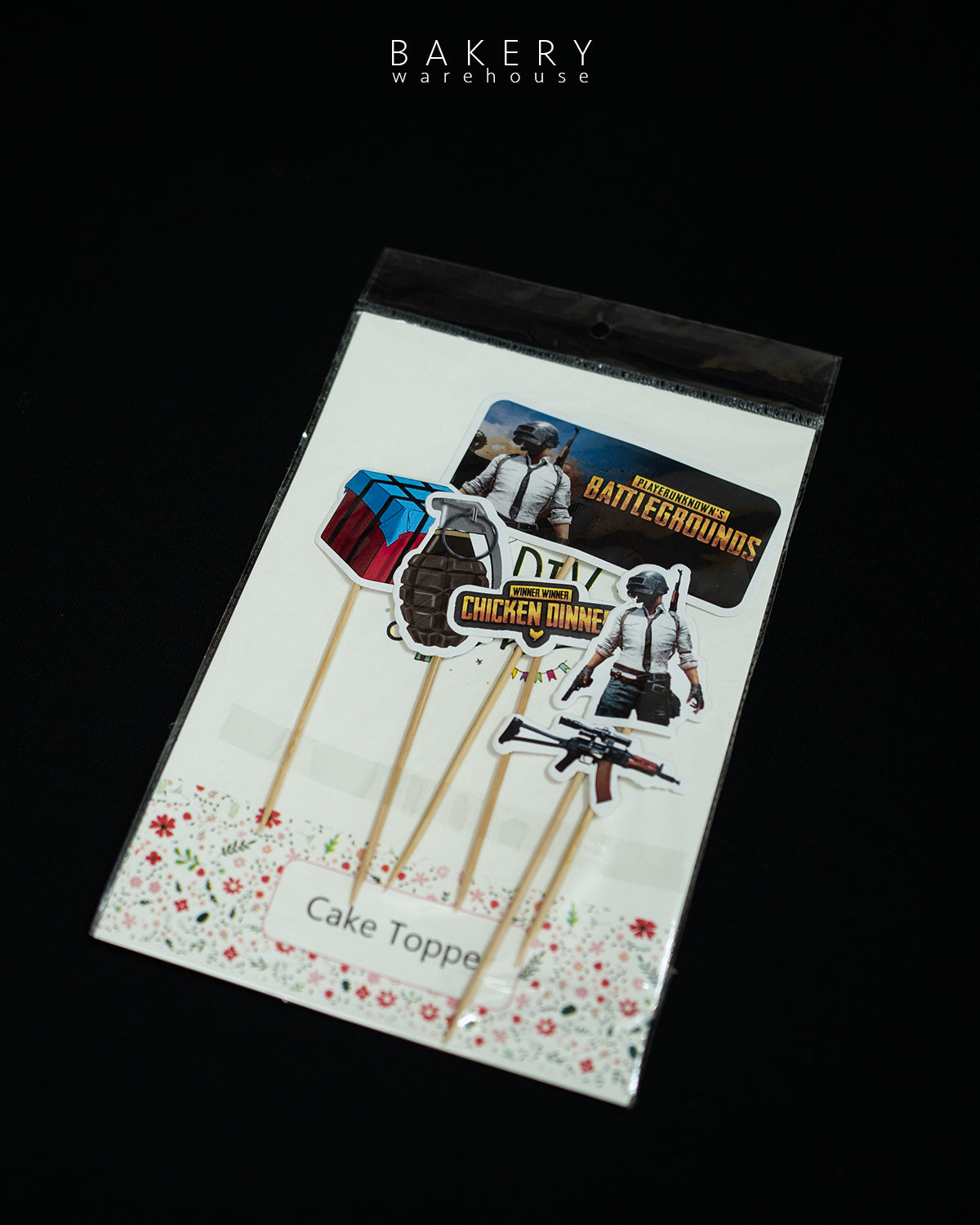 PUBG Theme Cake Topper