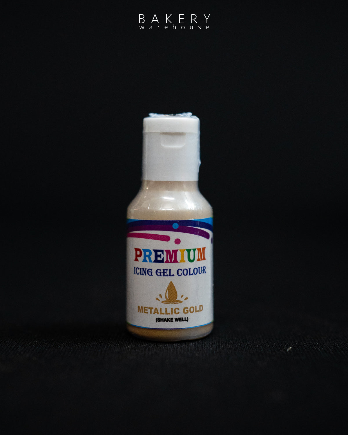 BAKEHEVEN METALLIC GOLD GEL COLOUR 20GM