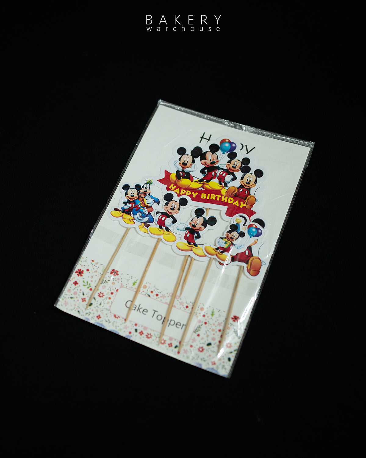 Mickey Mouse Theme Cake Topper Set