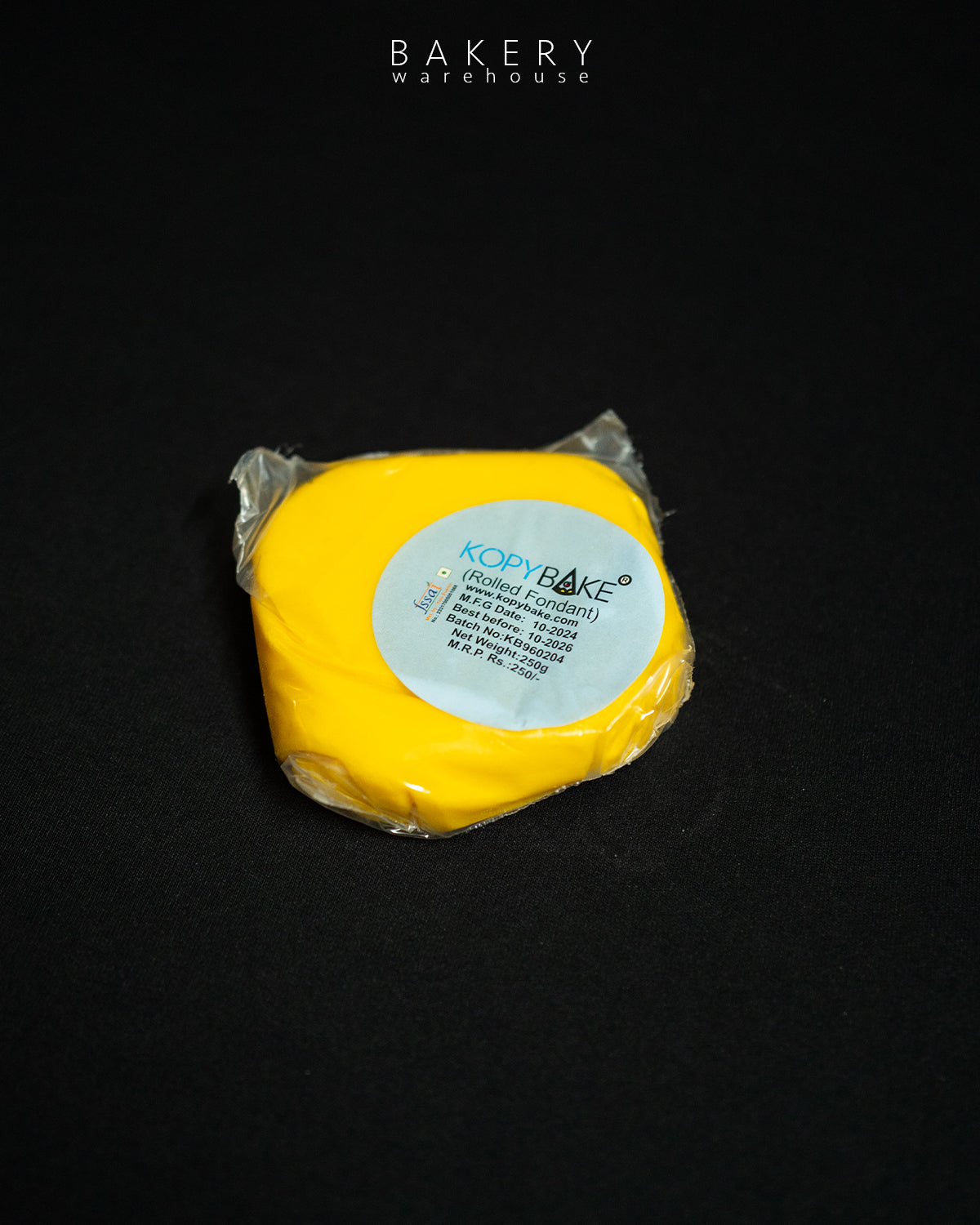 Kopybake yellow color sugar paste