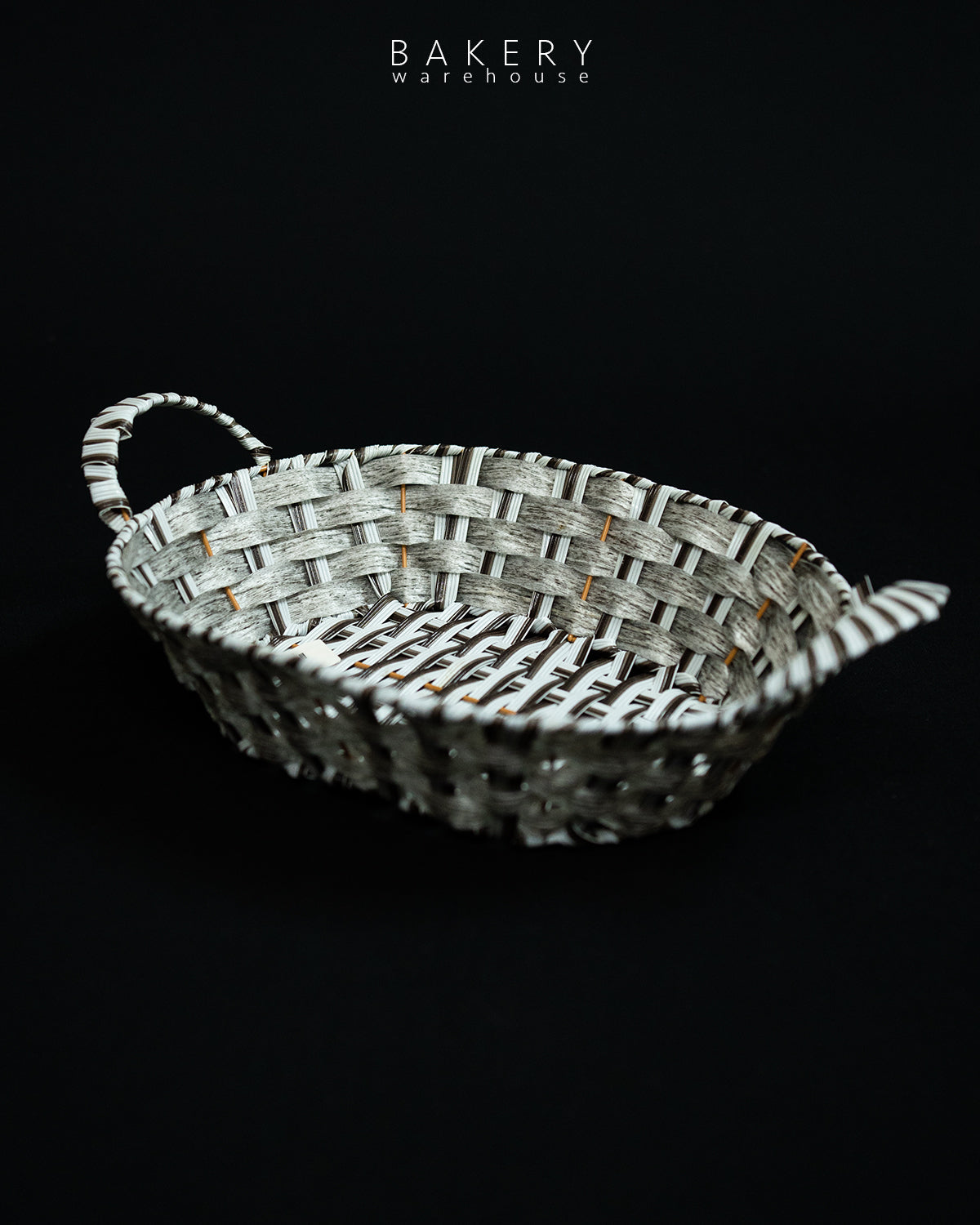 Woven Decorative Basket with Side Handles