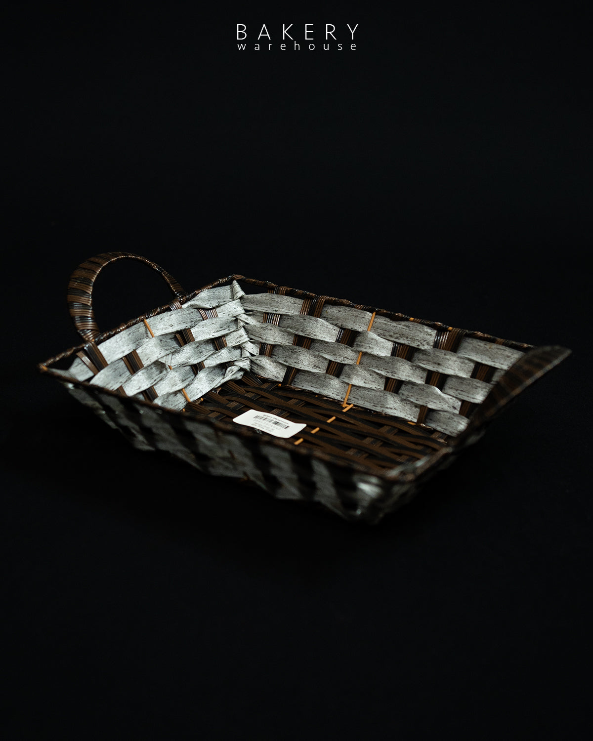 Woven Decorative Basket with Side Handles