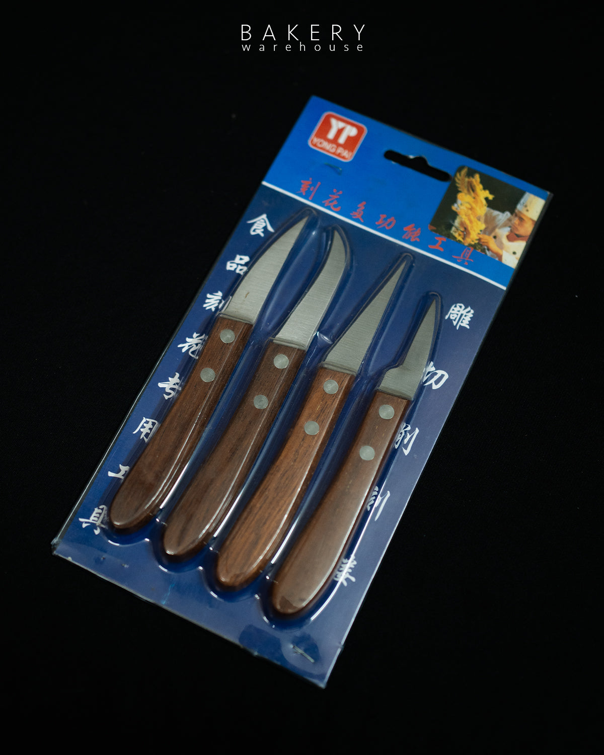 Cake Decor 4Pcs Carving Knives,Fruit & Vegetable Carving Tool Set
