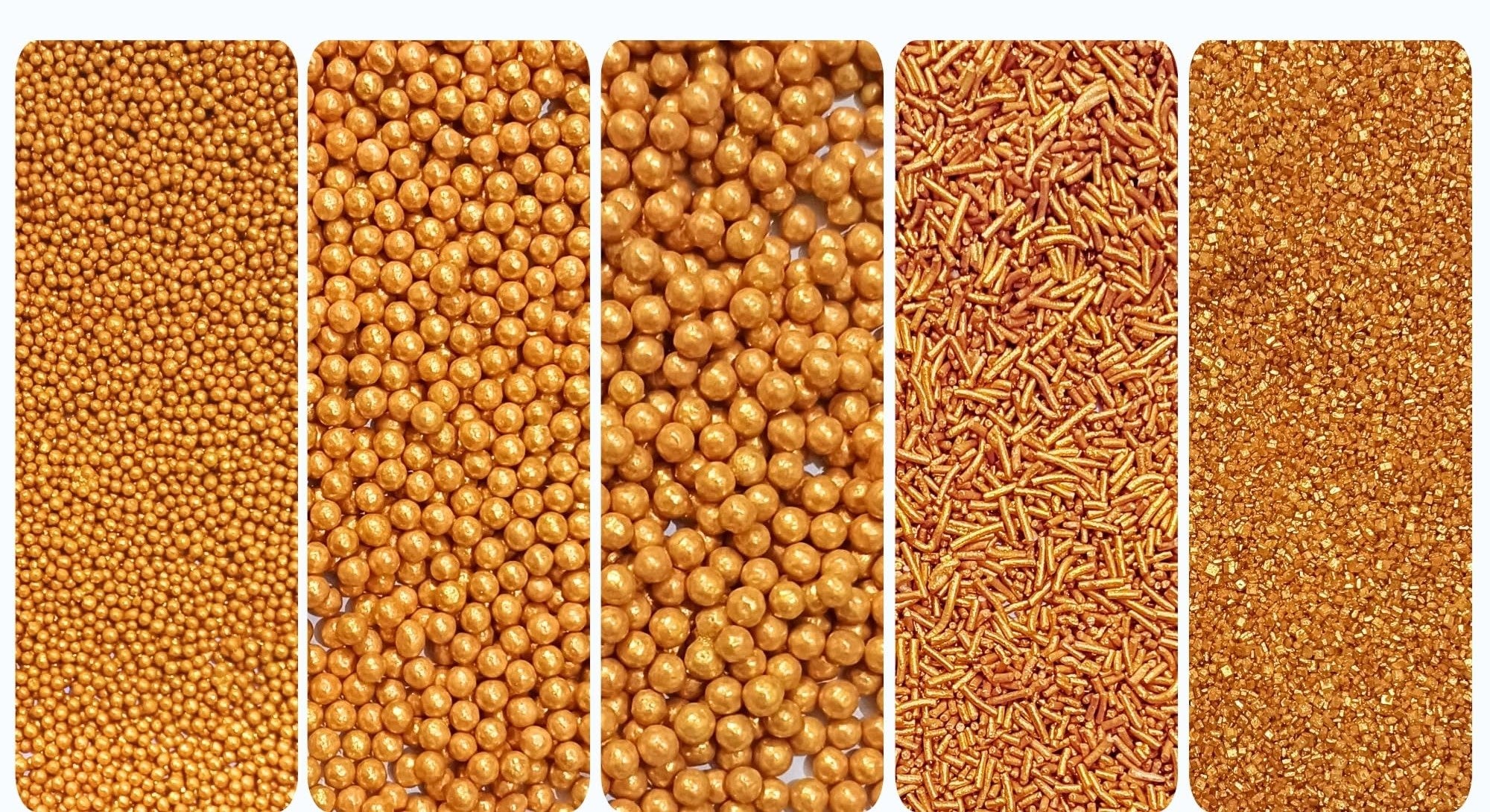 Golden Sprinkel in All size 100gm
