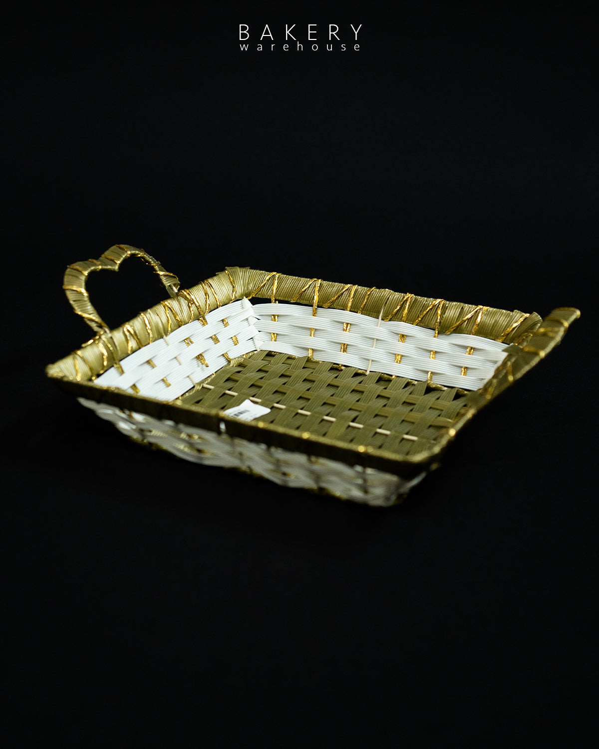 Woven Decorative Basket with Side Handles